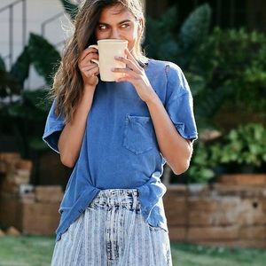 Free People We the Free Rubio tee blue belle XS